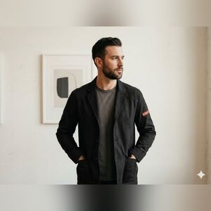 Jack & Jones Dark Black Military Jacket